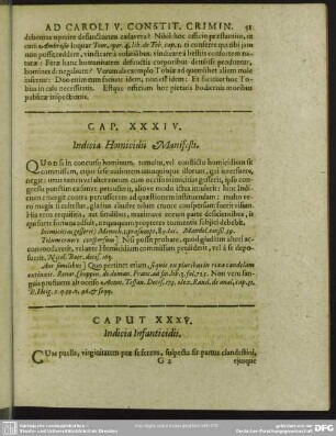 Caput XXXV. Indicia Infanticidii
