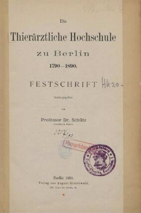 Stempel: Stadtbücherei Berlin Steglitz Grunewaldstr. 2 ; Ausgeschieden