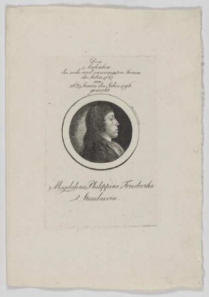 Bildnis der Magdalena Philippina Friederika Staudnerin