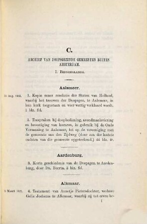 Inventaris der Archiefstukken berustende bij de vereenigde doopsgezinde gemeente te Amsterdam, opgemaakt door J. G. de Hoop Scheffer, 2,2