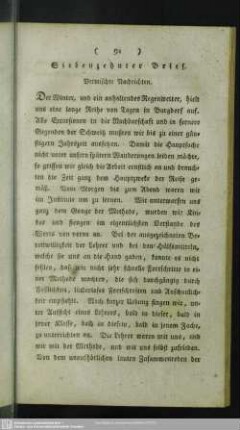 Siebenzehnter Brief. Vermischte Nachrichten
