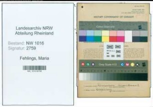 Entnazifizierung Maria Fehlings , geb. 10.08.1902 ()