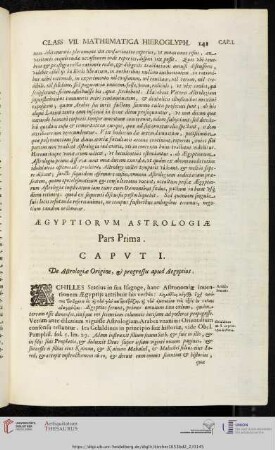 Pars Prima: Ægyptiorvm Astrologiæ