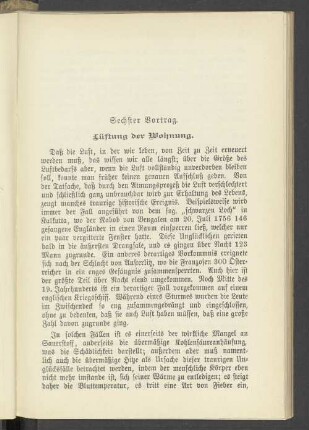 Sechster Vortrag