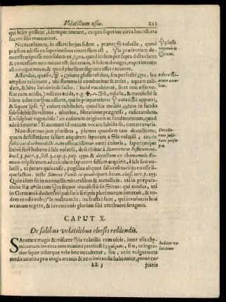 Caput X. De salibus volatilibus oleosis reddendis.