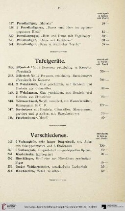 Verschiedenes (Nr. 349-354)