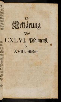 317-774, Erklärungen des CXLVIsten Psalmens