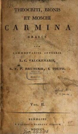 Theocriti, Bionis et Moschi Carmina graece, 2