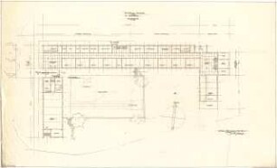 Gsaenger, Gustav; Kindberg / Steiermark (Österreich); Ortserweiterungsplanung, Projekt Hauptschule - Hauptgeschoss (Grundriss)