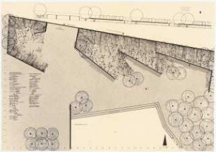 Bundesgartenschau 1971, Köln Ideenwettbewerb Grünzug Süd: Pflanzplan 1:200