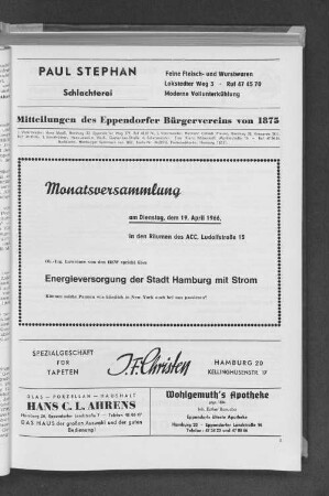 Monatsversammlung