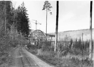 Rohrbach-(Friedens)brücke, km 211,808 - 212,130 Lehrgerüst Bogen 1