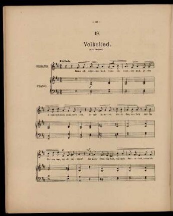 Volkslied (op. 20)