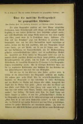 Über die modische Verstiegenheit der geographischen Lehrbücher