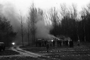 Breisach: Rheinwald bei Breisach; Ausbrennen von Munition