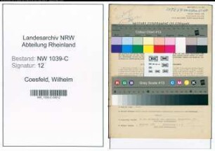 Entnazifizierung Wilhelm Coesfeld , geb. 06.03.1886 (Kaufmann)