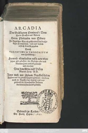 Arcadia Der Gräffin von Pembrock