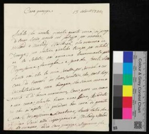 Brief/Handschreiben, italienisch