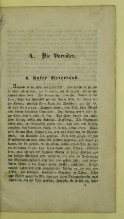 A. Die Vorväter