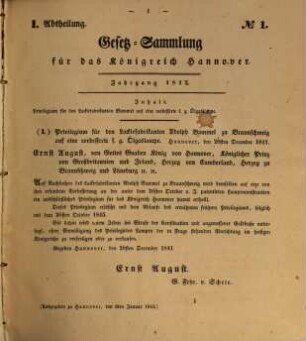 Sammlung der Gesetze, Verordnungen und Ausschreiben für das Königreich Hannover : vom Jahre .... 1842