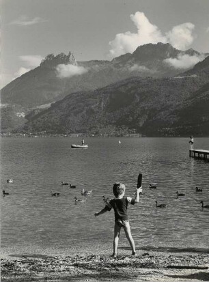 Blick vom Südende über den Lac Annecy, Savoyen