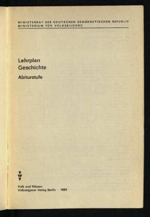 1989: Abiturstufe