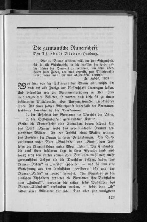 Die germanische Runenschrift