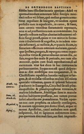 De orthodoxo et neotherico Calviniano baptismate