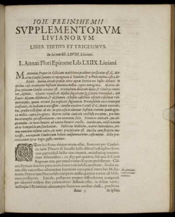 Liber Tertius Et Tricesimus.