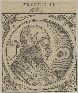 Bildnis von Papst Sergivs II.