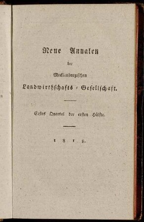 Erstes Quartal der ersten Hälfte