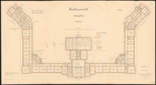 Kadettenanstalt der Garnison, Naumburg/Saale: Grundriss Erdgeschoss 1:100