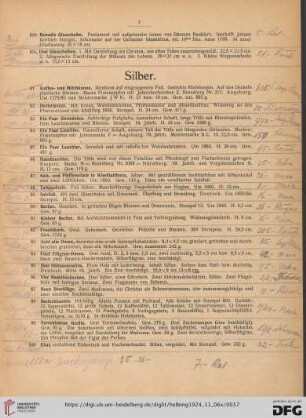 Silber (Nr. 81-103)