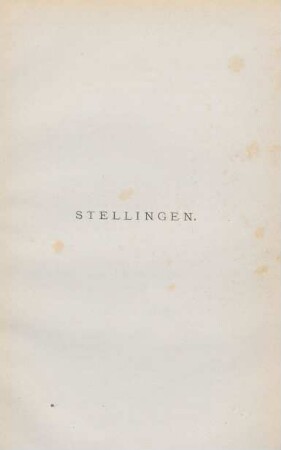 Stellingen
