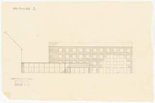 Evangelisches Diakonissenkrankenhaus Bethanien, Berlin-Kreuzberg Umbau. Schwesternhaus: Ansicht 1:200