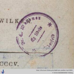 Stempel (Aus: UB Freiburg, BS 8/2283).