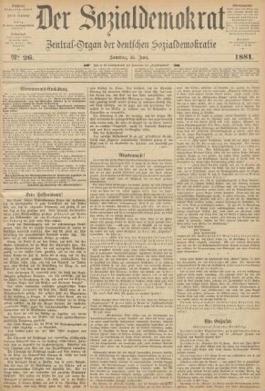 No 26. Sonntag, 26. Juni. 1881.