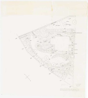 Staatshochbauamt, Detmold Außenanlage der Dienstwohnung: Lageplan 1:100