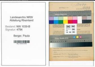 Entnazifizierung Paula Berger , geb. 06.02.1918 (Zahnaerztin)