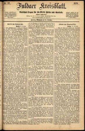 Ausgabe vom Mittwoch, den 11. Oktober 1876.