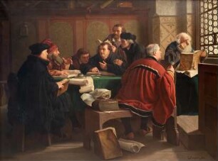 Luther, die Bibel übersetzend
