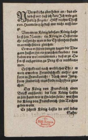 NVn wil ichs aber heben an/ das al=||lerbest vnd das ich kan/