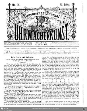 Zeitrechnung und Kalender (Fortsetzung)