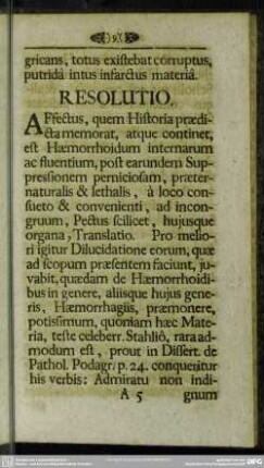 Resolutio