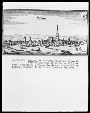 Wetter (Hessen-Nassau), Stadtansicht von Norden