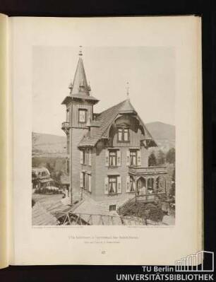 42. Villa Kalkmann in Gunzenbach bei Baden-Bade, Architekt: Treusch in Baden-Baden.