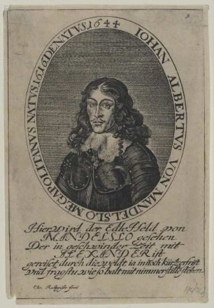 Bildnis des Johann Albertus von Mandelslo