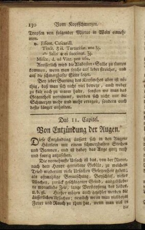 Das 11. Capitel. Von Entzündung der Augen.