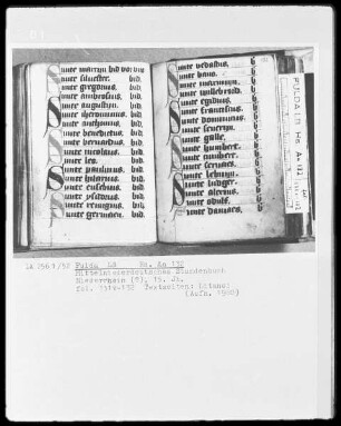 Mittelniederdeutsches Stundenbuch — Initiälchen S, Folio 132recto