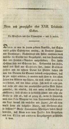 Neun und zwanzigster oder XXII. Trinitatis-Sektor